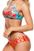Luli Fama Encantadora High Neck Crochet Halter Top